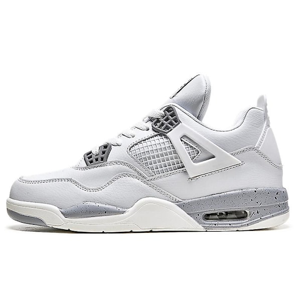 Herre sneakers åndbare løbesko Mode damesportssko 02 WhiteGray 41