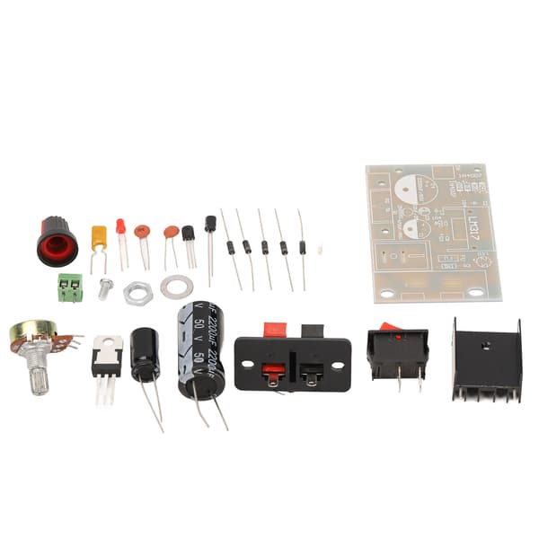 Regulated Power Supply DIY Kit Adjustable DC Power Supply Board with Short Circuit Protection