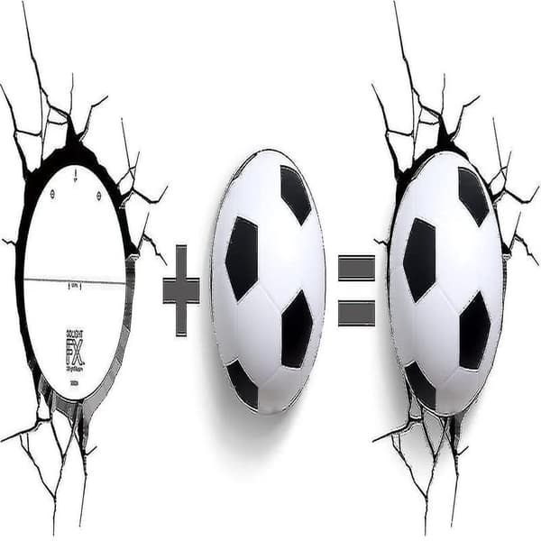 3D-lampe fotball Xj.