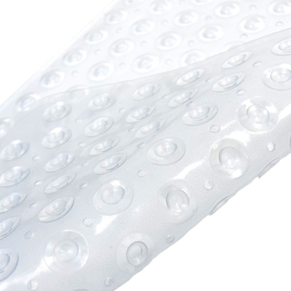Hjørnebrusemåtte i gummi Anti-skrid Quadrant Bademåtte Anti-bakteriel sugemåtte til brusebad eller badekar, skridsikker bademåtte, 54x54cm Clear