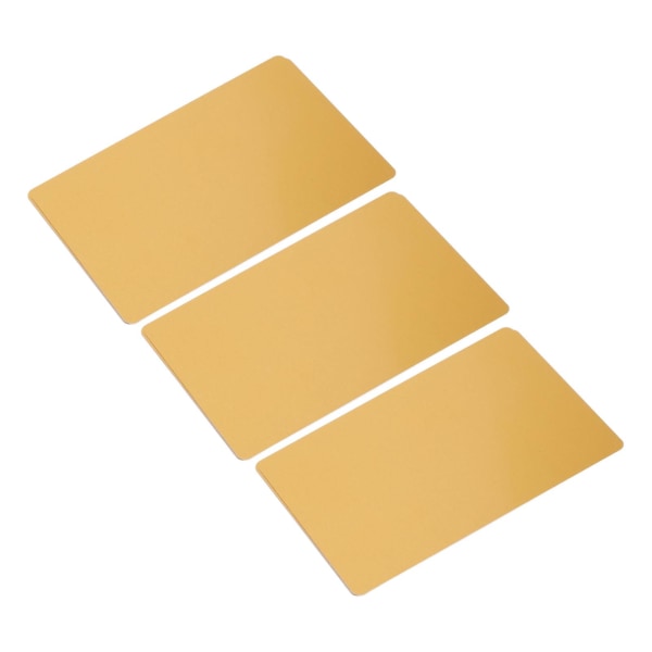 50 ark metal visitkort varmeoverførsel aluminium visitkort blanke håndværksartikler Gold