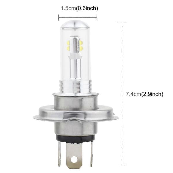 2 STK H4 40W 800 LM 6000K 8 LED Bil Tåkelys, DC 12V (Hvitt Lys)