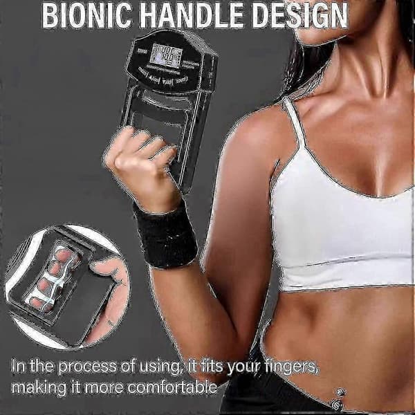 Grip Strength Tester, 396lbs/180kg Digital Hånd Dynamometer Grip Strength Meter Usb Lcd Skjerm Hånd