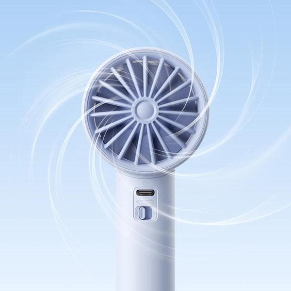 Jisulife Bærbar USB Håndventilator 5000 mAh Ventilator 10S - Blå Blå 208