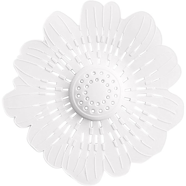 Filter Anti-tilstopning Must-have Hår Gulvafløbsdæksel Vask Kloak Hjem Badeværelses Sier Vask Frugt Si Kurv (Hvid, One Size)