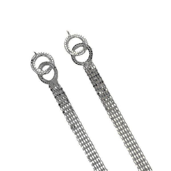 Strassbälte - Shiny Diamond Fashion Crystal Dam midjebälte (färg: Silver) - Dambälte