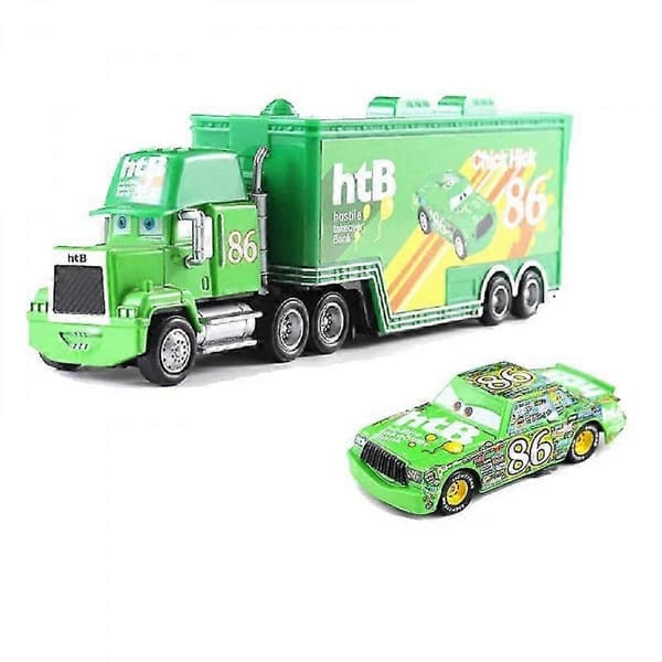 Die-cast lekesett: Biler 2 Lynet McQueen, Jackson Storm, Chick Hicks, Mack 2