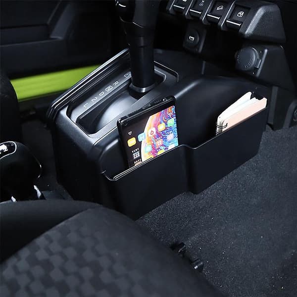 Bil Gear Shift Opbevaringsboks Organizer Til Jimny 2019 2020 2021 2022 Tilbehør Sort