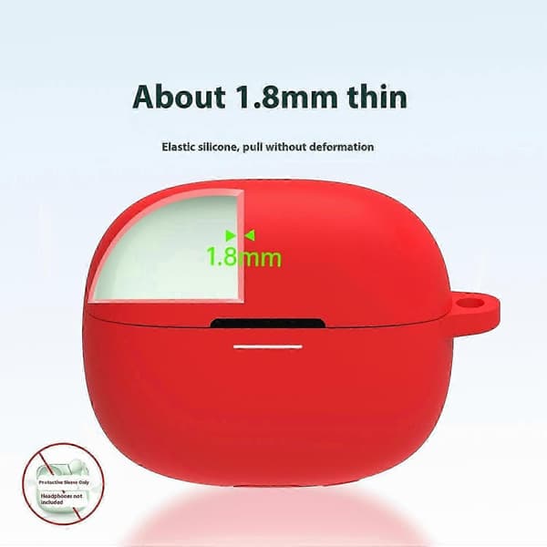 Redmi Buds 6 Pro-deksel, Bluetooth-kompatible ørepropper silikondeksel med krok Multicolor Blackish Green