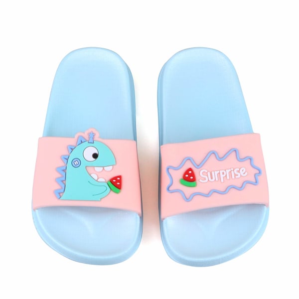 Pojkar Flickor Söta Slide Sandaler Sommar Barn Vattenskor Badrum Strand Pool Tofflor Halkfria sandaler för unisex(15,5 cm)