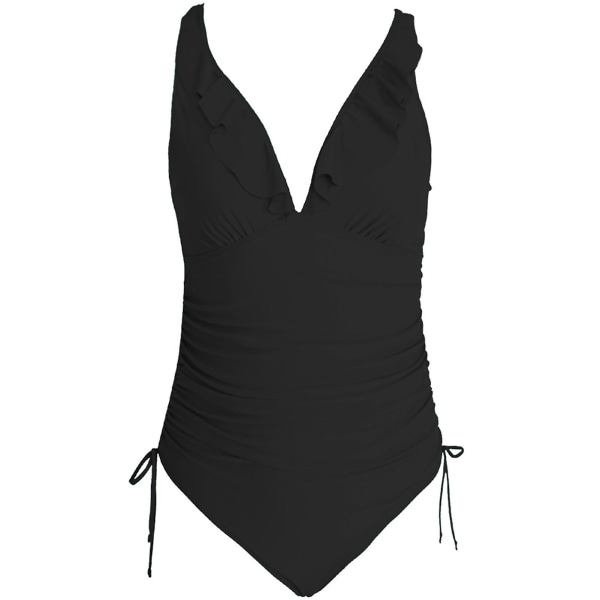 Naisten yksiosaiset uimapuvut Deep V Cross Back ohut hihna Monokini uimapuvut