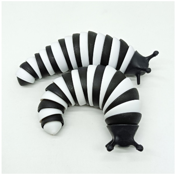 Sensoriska Slug Fidget Toys för barn Sensoriska Leksaker för autister Black  white