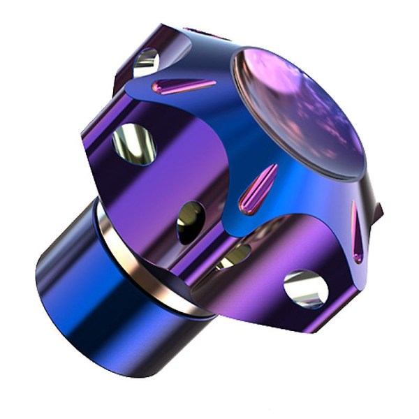 Motorcykel Cnc Cover Hexagon Burned Titanium Key Head Case Shell Cafe Racer Modifierad Burn Blue Key Bit Tillbehör Universal| | 2