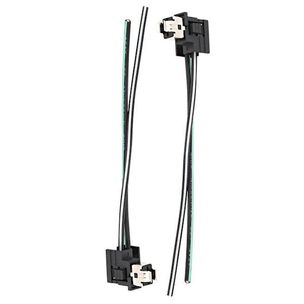 2stk Forlygte Lampe Pære Fatning Ledningsnet Stik Stik Adapter Line For H1 Pære