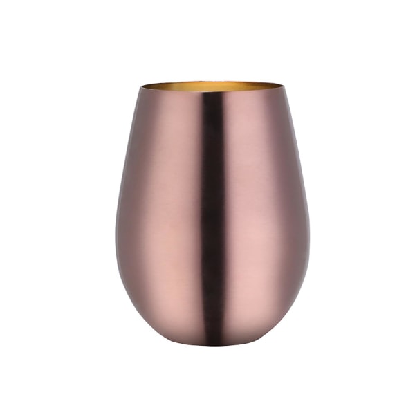 Farfi 304 rustfritt stål Vinglass Kaffe Drikke Drikke Øl Drikketøy Vannkopp Rose Gold