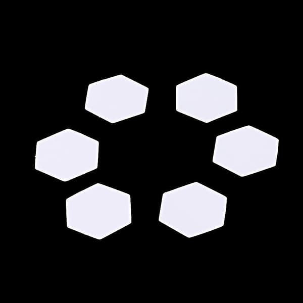 Hexagonmallar 100st Vit Patchwork Pappersform Set Tillbehör 8MM