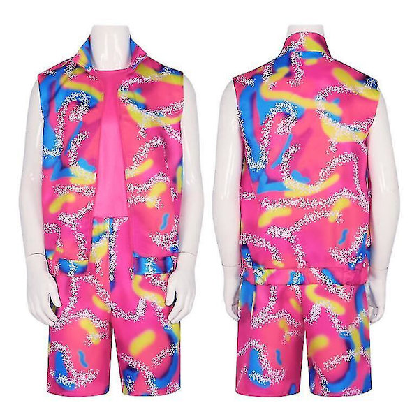 Ken Cosplay Kostume Sports 6-delt sæt til mænd M