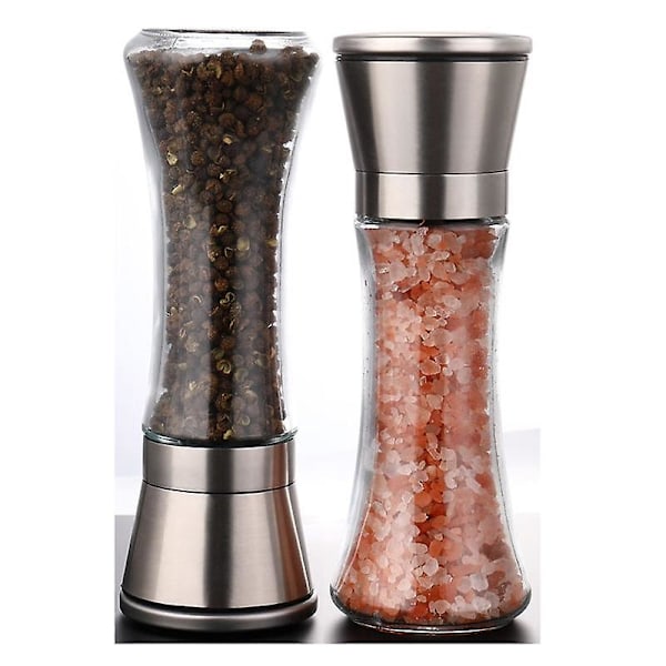 Salt- og peberkværn Set-peberkværn, klart glas