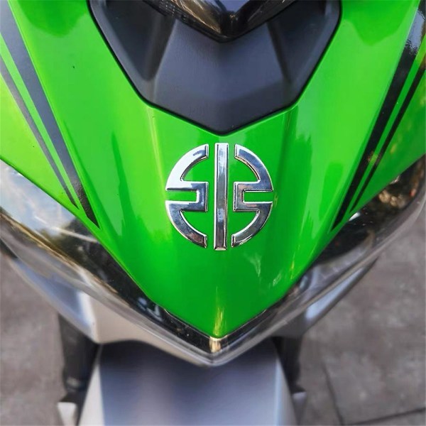 3d Motorcykel Logo Dekaler Kåpa Dekaler Tank Dekal Emblem Logotyper För Kawasaki Ninja H2r Z125 Z250 Z300 Z400 Z650 Z800 Z1000 - Dekaler &amp; Klistermärke 2 PACK-Green