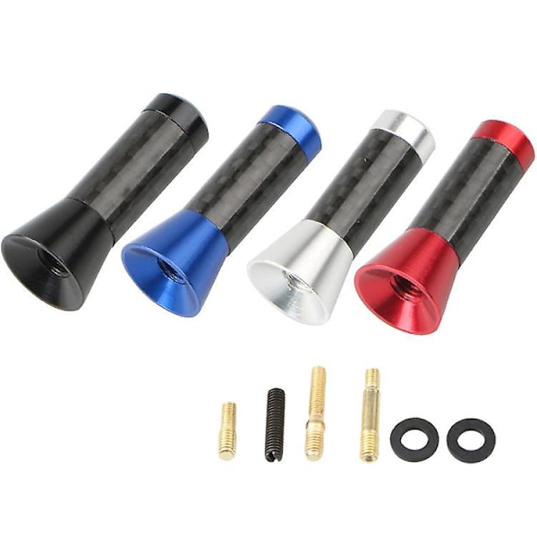 3,5 cm 8 cm Bil Karbon Fiber Kort Antenne Universal Auto Tak Rød Blå Sølv Svart Antennesett Bil Eksteriør tilbehør 7 stk/sett - Antenner B-04 Set