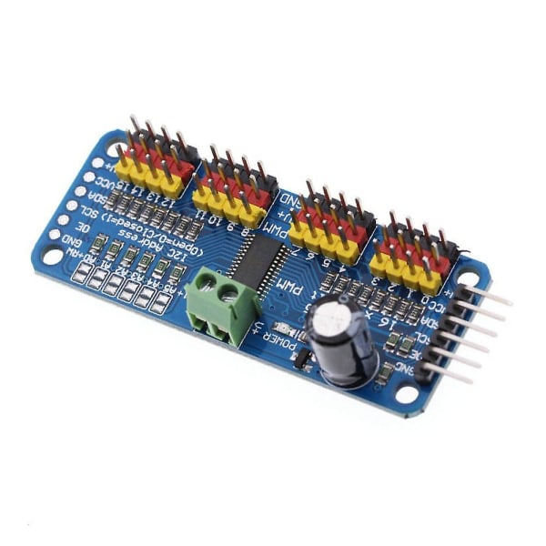 ZHOUBA PCA9685 16-kanals PWM/Servo Driver IIC-grensesnitt for Arduino Shield-modul