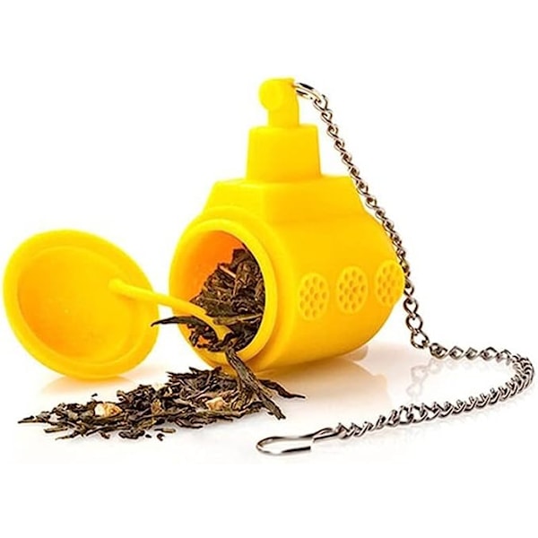 Creative Submarine-Shape Te Infuser Silikon Tepåse Bladfilter Diffuser Teaware Tekanna Tillbehör Köksprylar