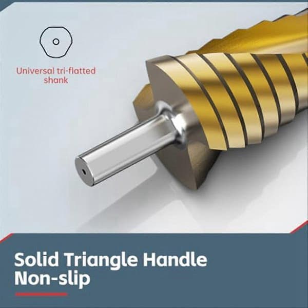 Trinbor sæt, 3-delt titanium trinbor