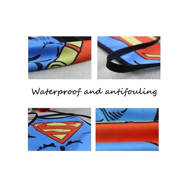 Sæt med køkkenforklæder - Superman-version til mænd og kvinder, parforklæder Blue