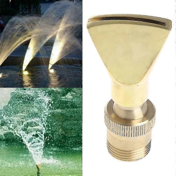 Vifteformet Springvanddyse 1/2\"(DN15) & 3/4\"(DN20) Sprinkler Sprayhoved til Dam Vandfunktioner