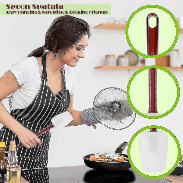 3-pack Spatlar Silikon, Spatel Silikon, Gummispatel 25 cm, Kit Använd B