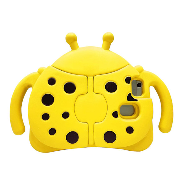 Kid Ladybug Case för Samsung Galaxy Tab A7 Lite 8.7 T220 T225 2021, Kickstand Heavy Duty Shockproof Cover, hållbart Yellow