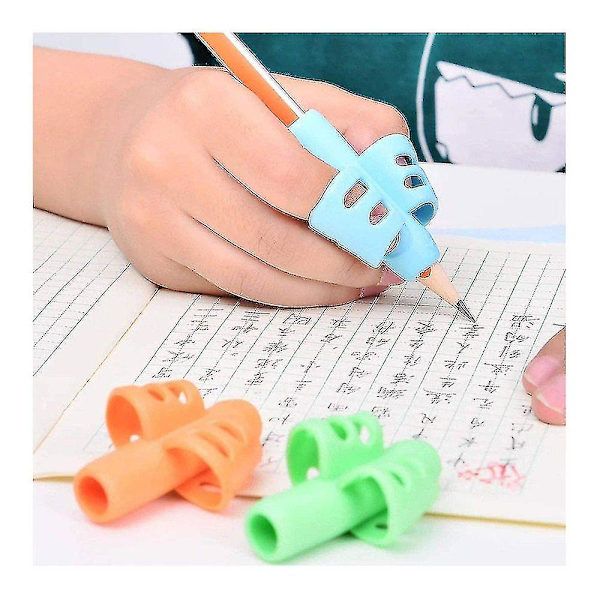 Grip Pencil Grips (8 st): Skrivhjälp för barn & silikongrepp