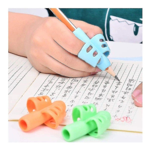 Grip Pencil Grips (8 stk): Skrivehjælp til børn & silikonegreb