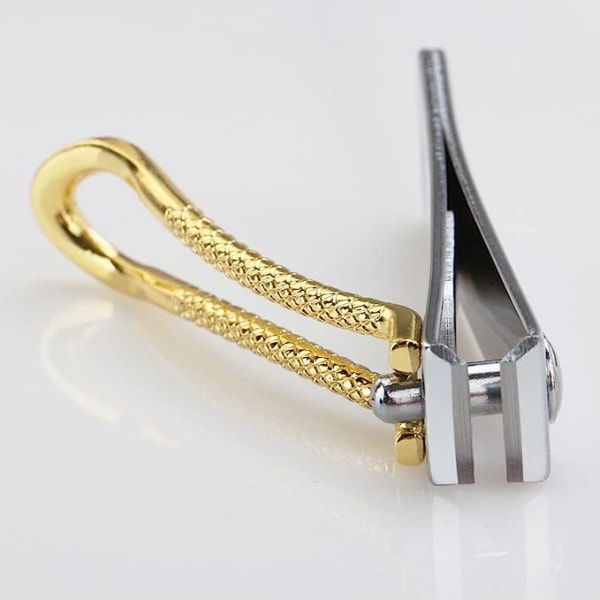 Nagelklippare för tjocka naglar, professionell nagelklippare med fångst, skarp och hållbar nagelklippningssats för män och kvinnor, Bionics-design (guld)