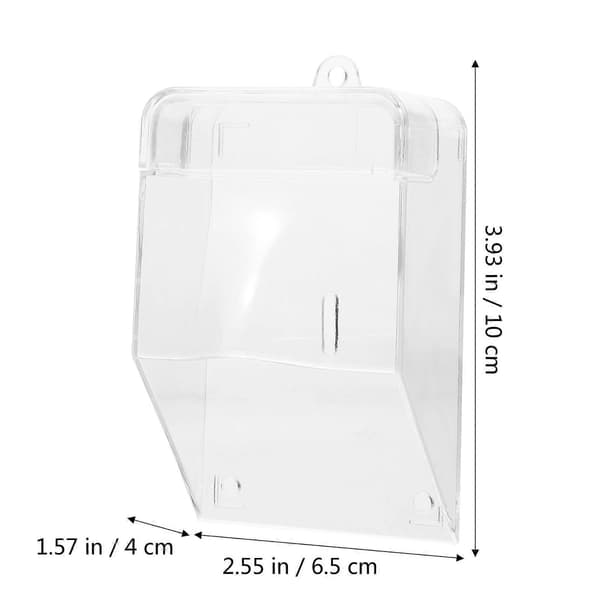 Transparent regntät dörrklocka skydd vattentätt dörrklocka skydd för utomhusbruk