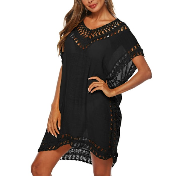 Baddräkt Cover Ups Swim Cover ups för Plus Women Batwing ärmar