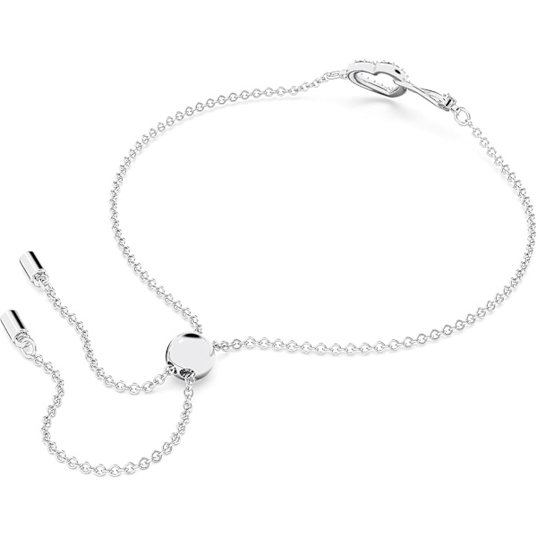 Infinity Heart Jewelry Collection, halsband och armband, roséguld och rodiumfärgad finish, klara kristaller Bracelet