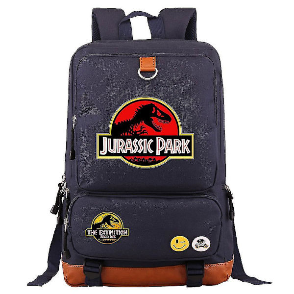 Jurassic World & Park Ryggsäck: Slitstark resväska för bärbar dator - ryggsäck, budbärare, skolväska med axelremmar för karaktärer och skolmaterial 3