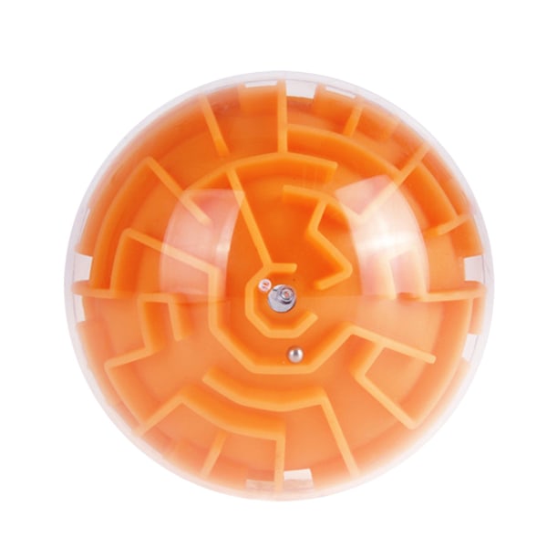 3D Memory Sequential Maze Ball Puslespil Legetøjsgaver til børn, voksne Orange