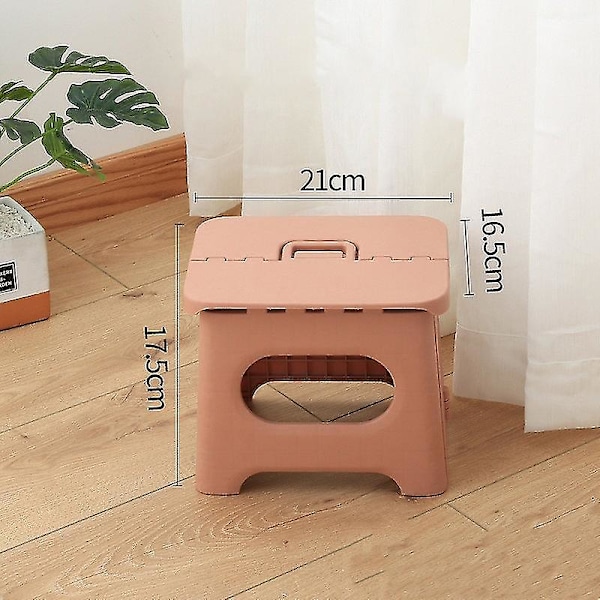 Stor trinskammel Foldbar Multi Purpose Heavy Duty Home Kitchen Kids Pink S