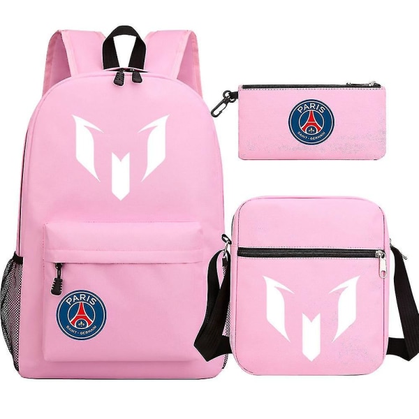 Messi Man Ryggsäck - Idealisk skolväska för kvinnor, män, tonårsflickor och pojkar - 3 st Laptop Casual Mochilas. 2