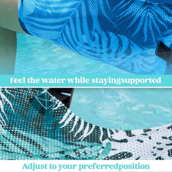 1/2 pakke blad-design flydende liggestol, oppustelig poolstol til voksne, bærbar sommerflyder til strand-, sø- og poolfester