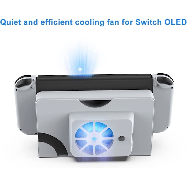 Kylfläkt kompatibel med Switch Oled Med Blått Ljus USB Powered Switch Oled Tillbehör