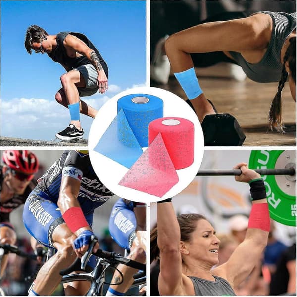 2 ruller sportspre-wrap sett, profesjonell pre-wrap for hår, ankler, håndledd, knær, håndledd – bra