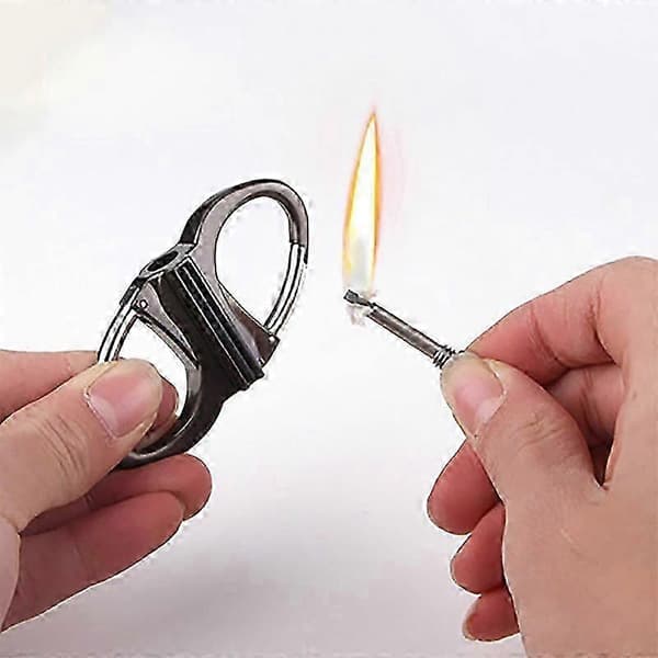 Permanent Match Infinity-lighter med nøkkelring, Den evige lighteren, Nød-ildstartersett Gold
