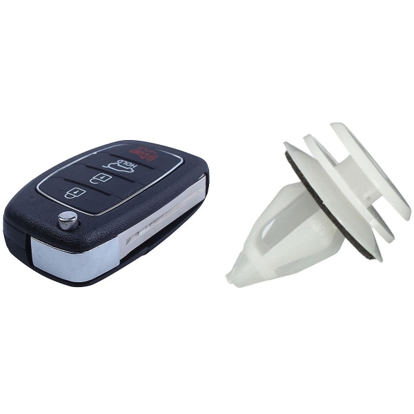 11 stk Biltilbehør: 10 stk Plast Bil Auto Innvendig Dør Trim Clips Kort Dør Panel Clips & 1 P
