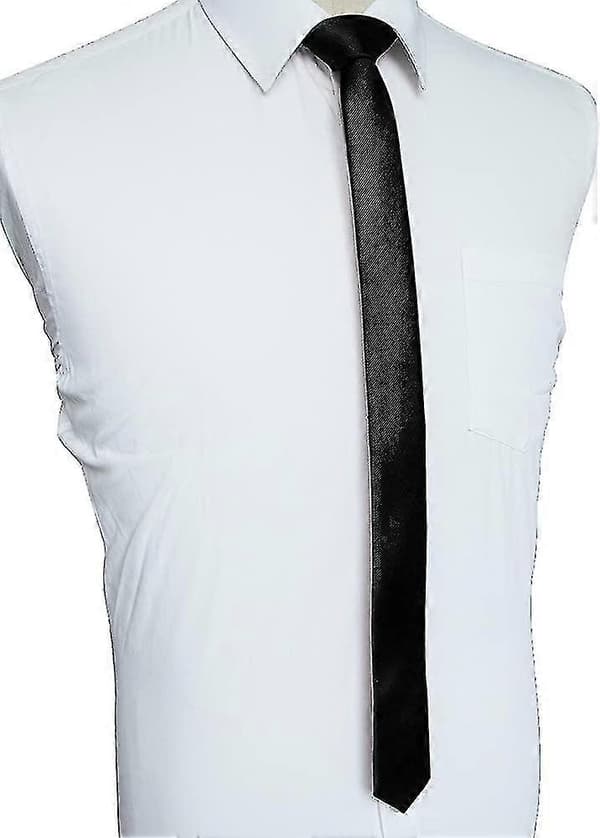 58\" Enfärgad Smal Herrslips - Slim Slips Present (4cm)