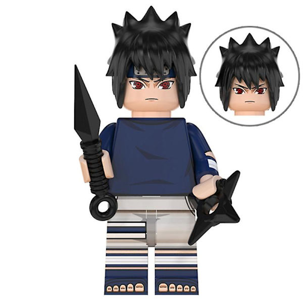 16 st Naruto Minifigurer Byggklossar Leksaker för barn