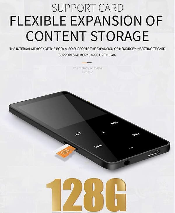 Music Player Wireless Bluetooth Mp4 Player 32GB With Media 1.8 Inch Touch Button