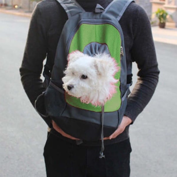 Komfortabel bærerygsæk, Puppy Pet Front Pack med åndbar